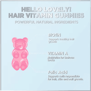 Vegan Biotin Collagen Gummies for Hair Skin Nails Whitening Adult Hair Loss Support