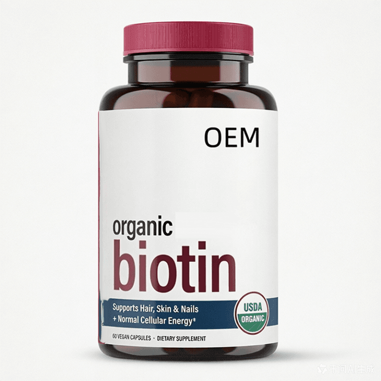 Private Label Biotin 10000mcg Capsules for Rapid Hair Growth & Glowing Skin Natural Hair Growth Capsules