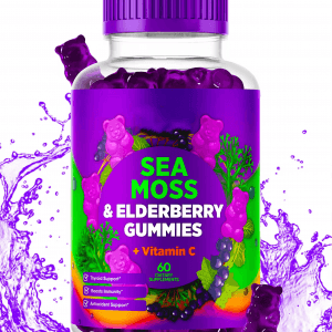 Private Label Organic Irish Bulk Bladderwrack Oem Burdock Root Elderberry Vegan Seamoss Sea Moss Gummies