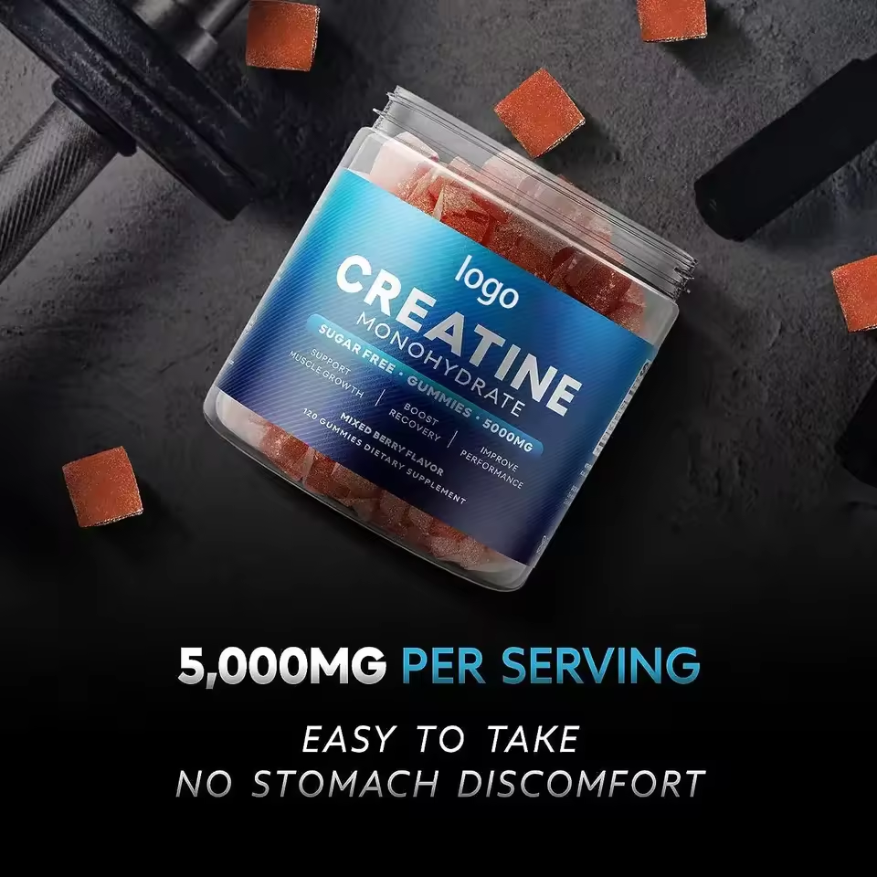 Hot Selling Creatine Gummy Immune Booster Supplement Sports Gym Gummie Creatine Monohydrate Hcl Gummies