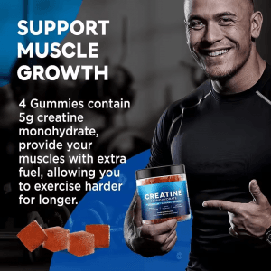 Hot Selling Creatine Gummy Immune Booster Supplement Sports Gym Gummie Creatine Monohydrate Hcl Gummies