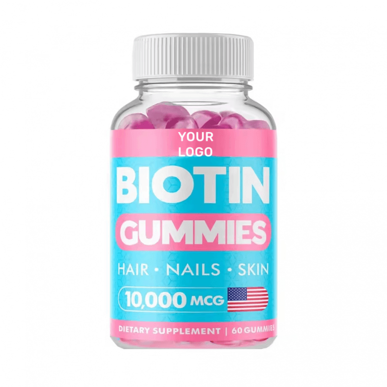 Fast Delivery Custom Logo Adult Biotin Hair & Skin Health Gummy Candy Vitamins Private Label