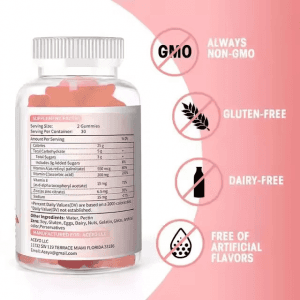 Food Supplements Support High Quality Hair Nail Growth Skin Healthy Collagen Gummies With Biotin+vitamin C