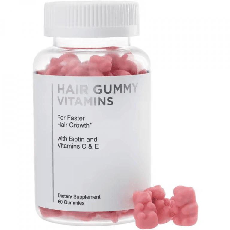 Vegan Biotin Collagen Gummies for Hair Skin Nails Whitening Adult Hair Loss Support