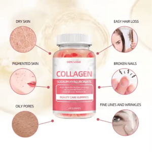 OEM ODM Collagen Gummies Supplement Multivitamin Gummies Hair Skin and Nails Vitamins for Women Men