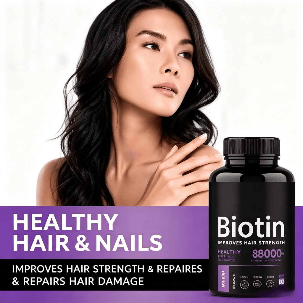 High Quality Biotin Capsules With Plant Extract Collagen and Keratin for Healthy Hair & Skin