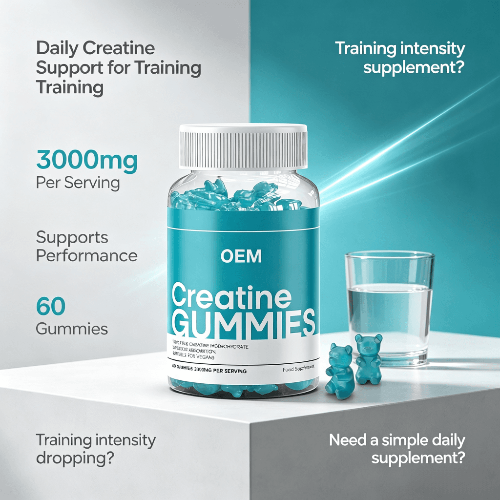 Cheap Sport Pre Workout Muscle Growth Creatine Monohydrate Gummies Increases Muscle Mass Creatine Gummy Supplement