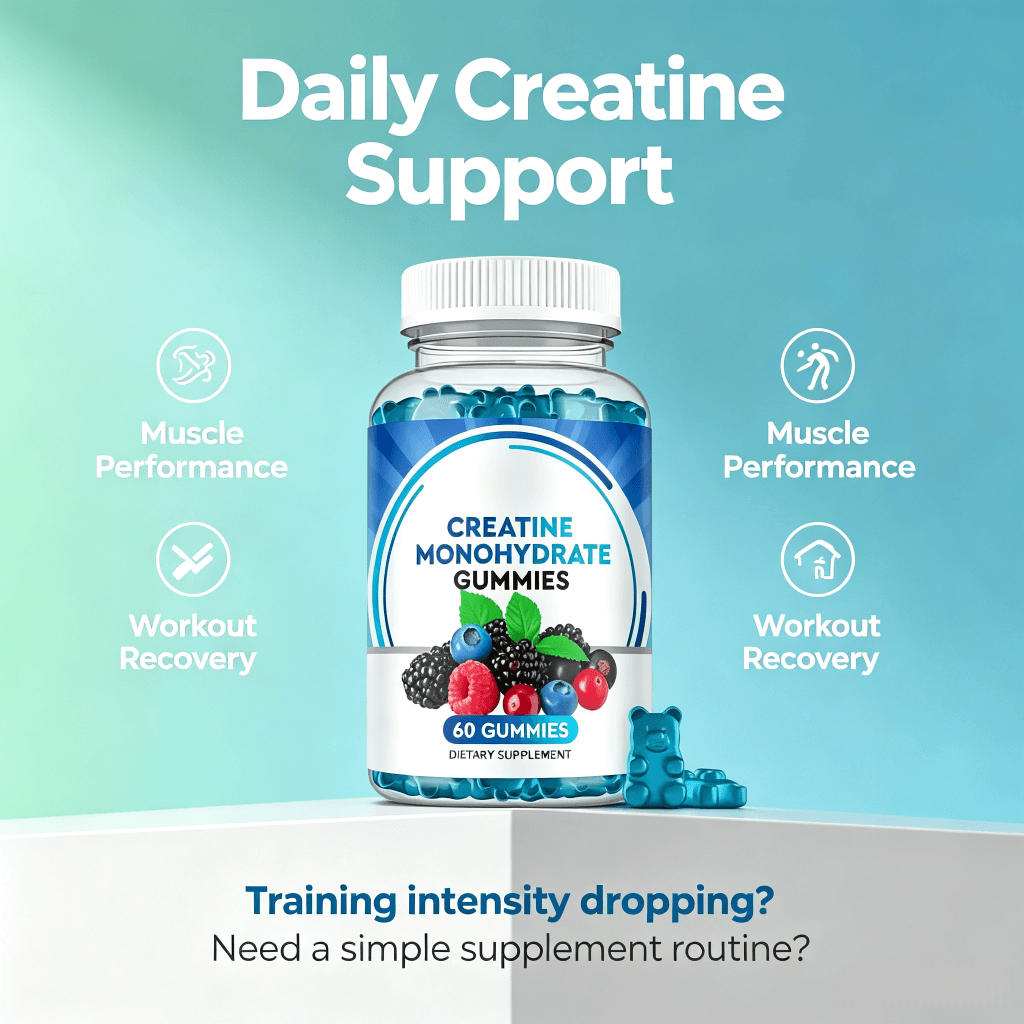 Muscle Building Recovery Wholesale Sugar Free Creatine Monohydrate Gummies for Adult