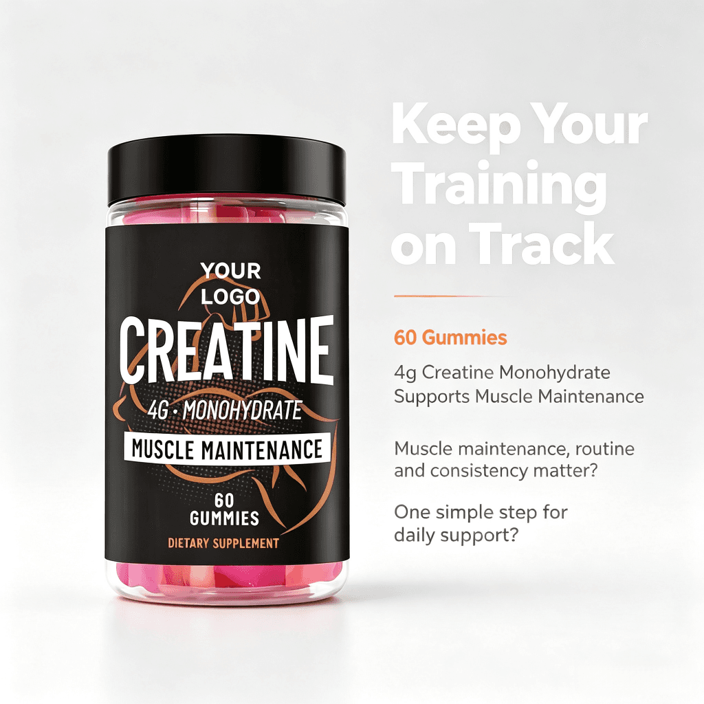 Low Price Gummy Supplement Women Creatine Monohydrate Gummies for Buttocks