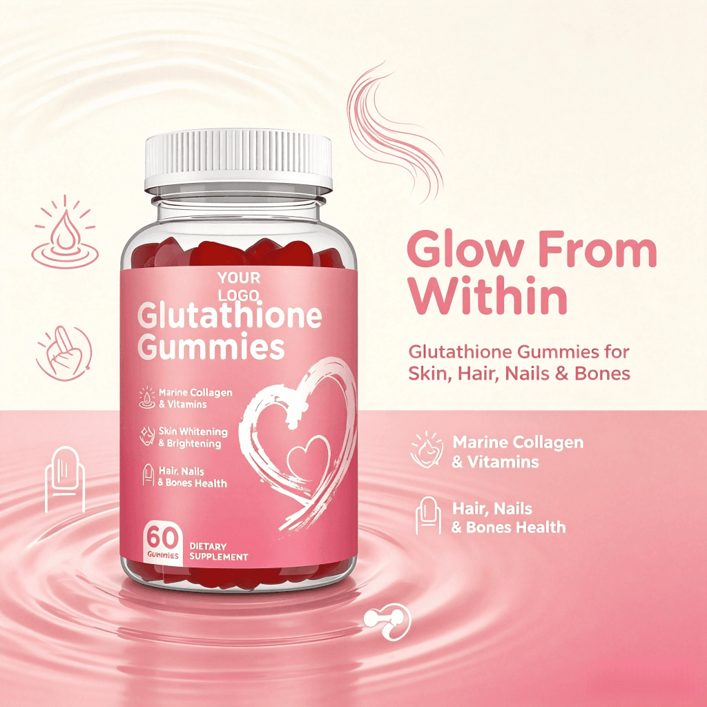 Hot Sale Glutathione Gummies Glutathione Collagen Vitamin C&E Supplements Skin Brightening Collagen Gummy