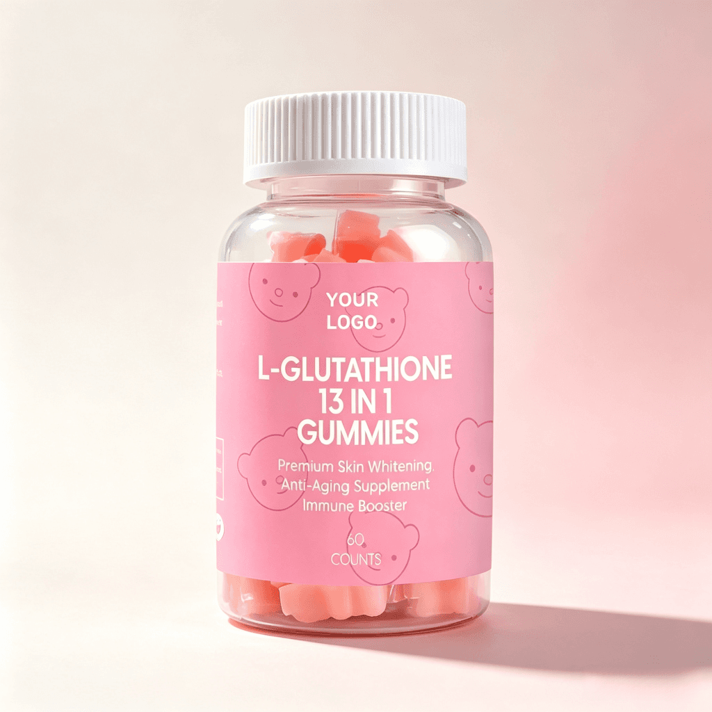 Oem Odm L-Glutathione Gummies Collagen Multivitamin Vitamin C 13 in 1 Supplements Vegan Skin Gummy Vitamins for Anti-aging