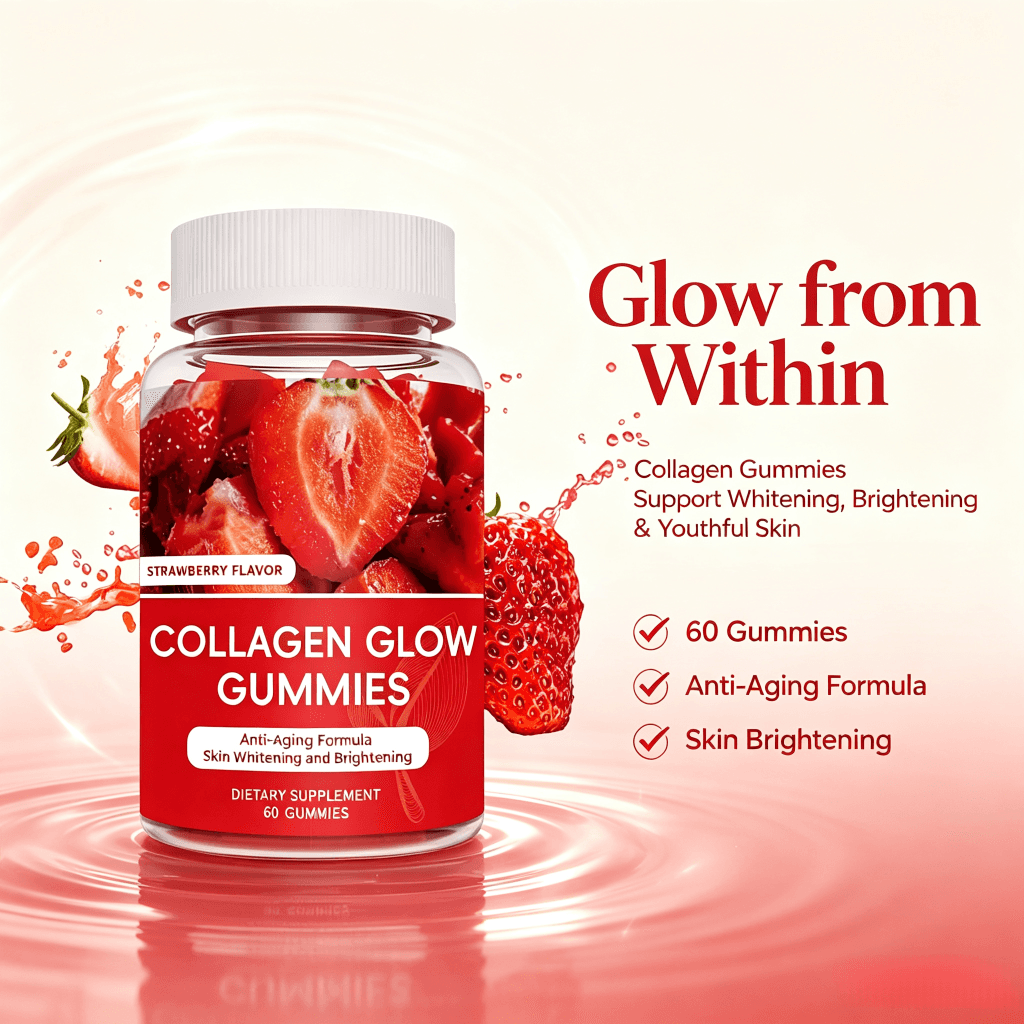 Custom Formula Collagen Gummies for Skin Hair and Nails Support Hydrolyzed Collagen Peptides Beauty Supplement 60 Count