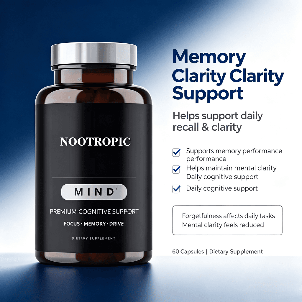 Oem Odm Nootropic Capsules Brain Supplement Alpha Gpc,L Theanine Focus Concentration Improve Memory Nootropics Brain