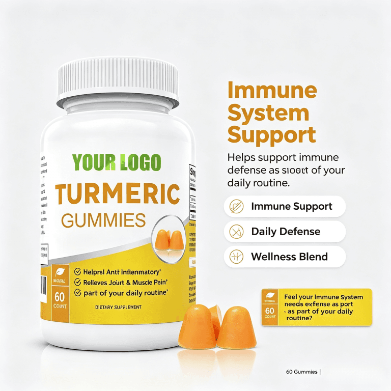 Factory Price Oem Turmeric Gummy Vitamins Turmeric Gummies Turmeric Curcumin Gummies