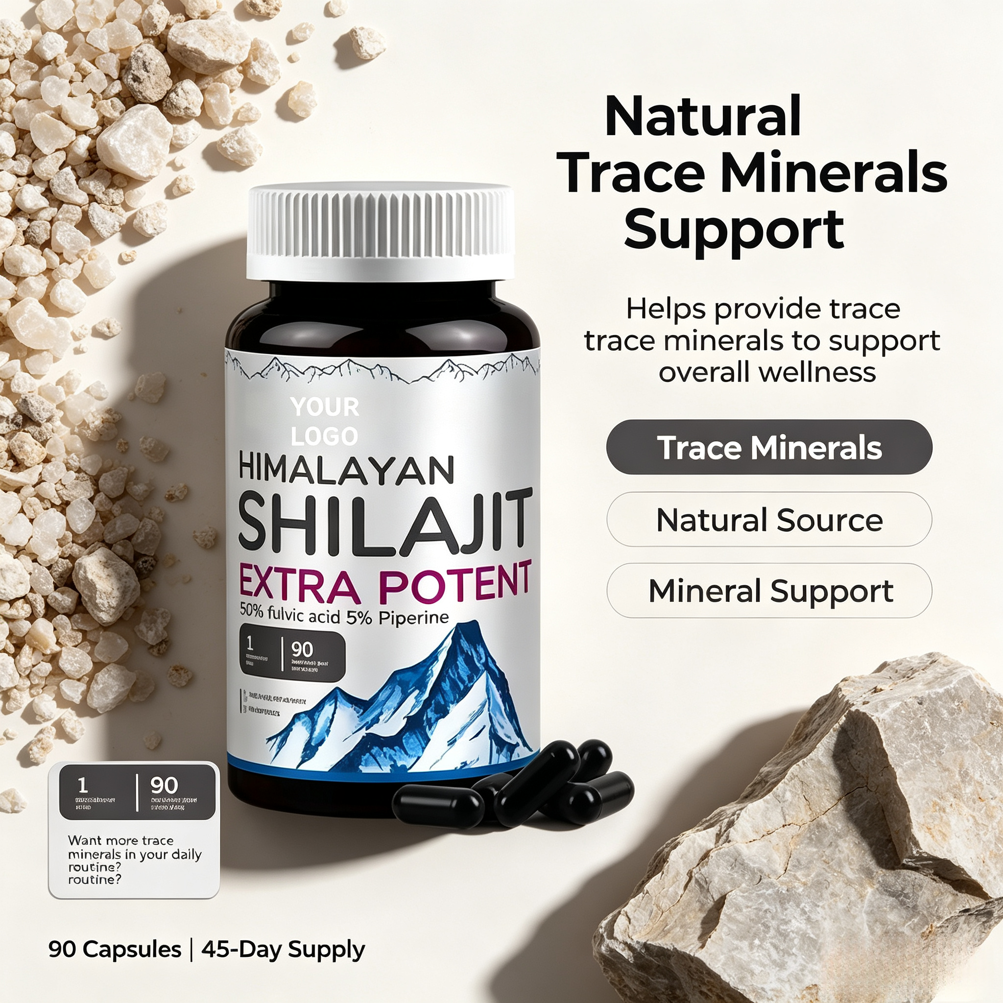 New Arrival Good Quality Himalayan Sundried Shilajit Capsules