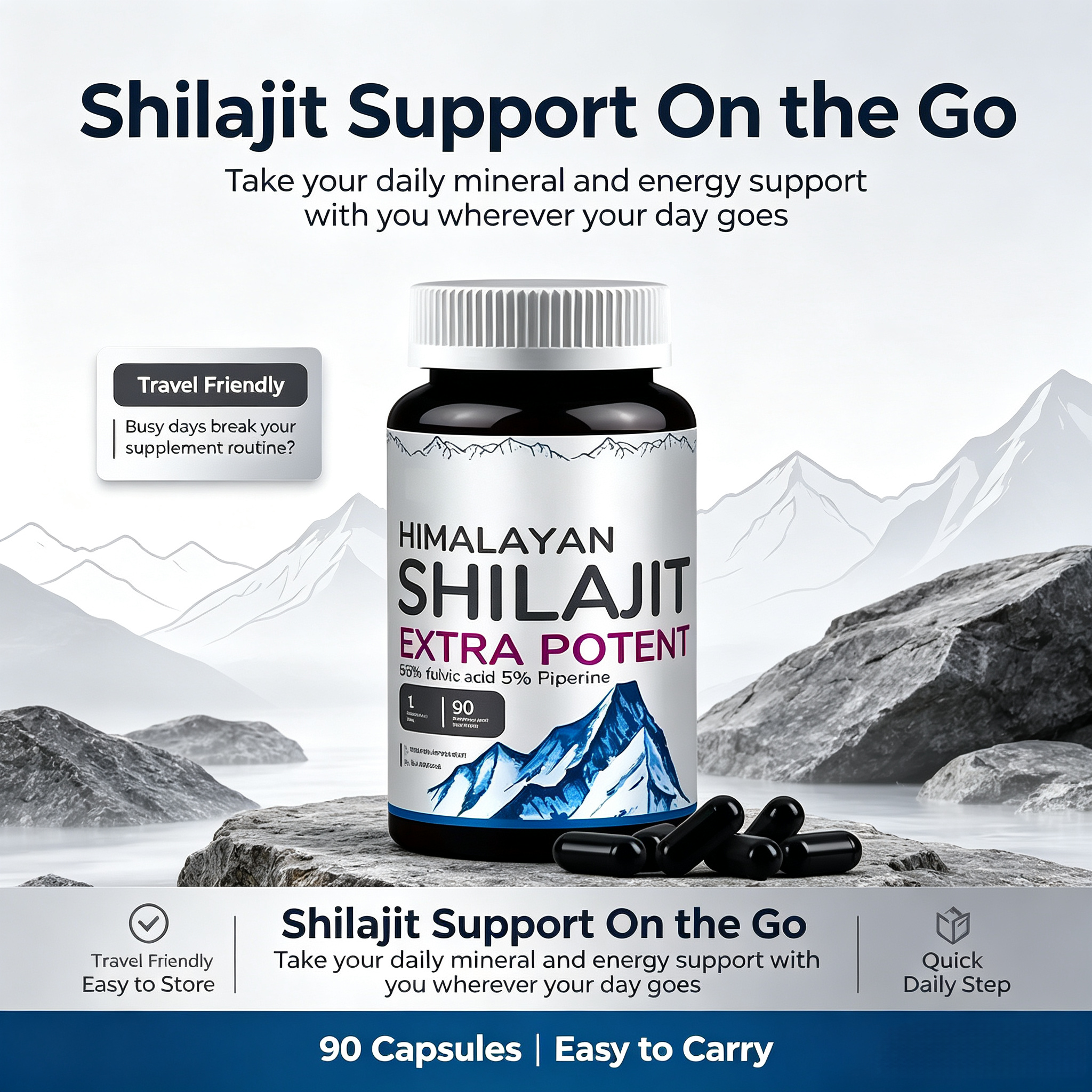 New Arrival Good Quality Himalayan Sundried Shilajit Capsules