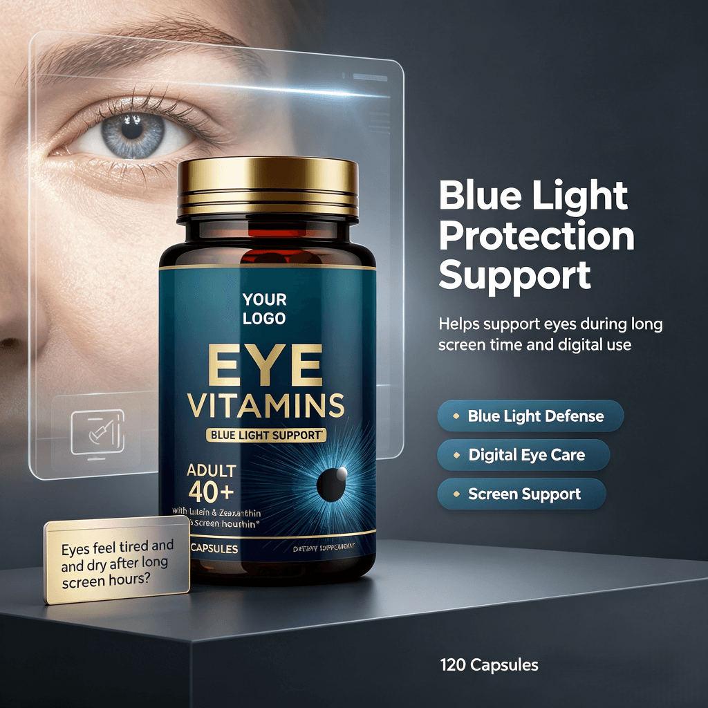 Premium Quality Eye Health Dietary Supplement Capsules with Lutein Zeaxanthin Zinc Vitamin C E for Adults-OEM Service