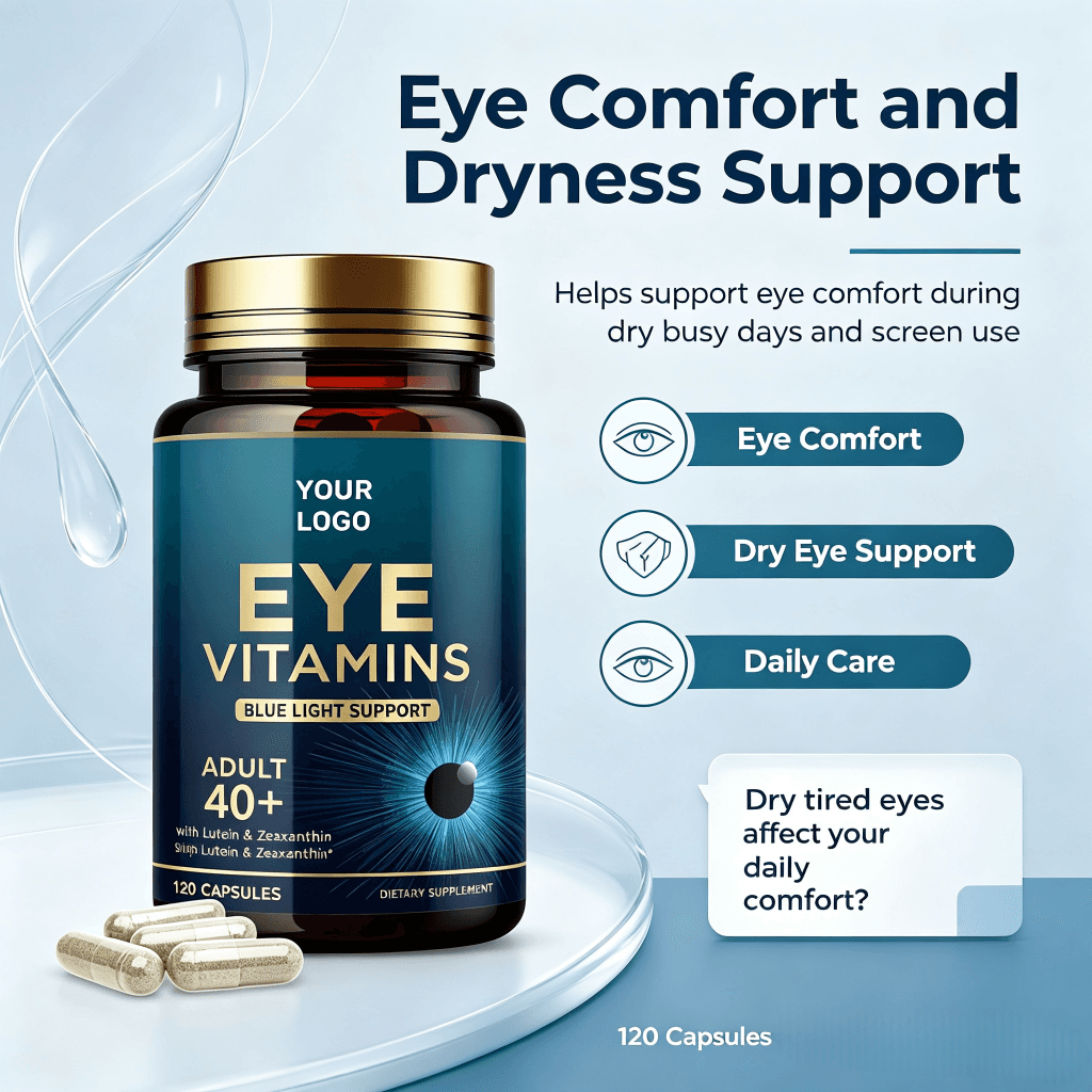 Premium Quality Eye Health Dietary Supplement Capsules with Lutein Zeaxanthin Zinc Vitamin C E for Adults-OEM Service