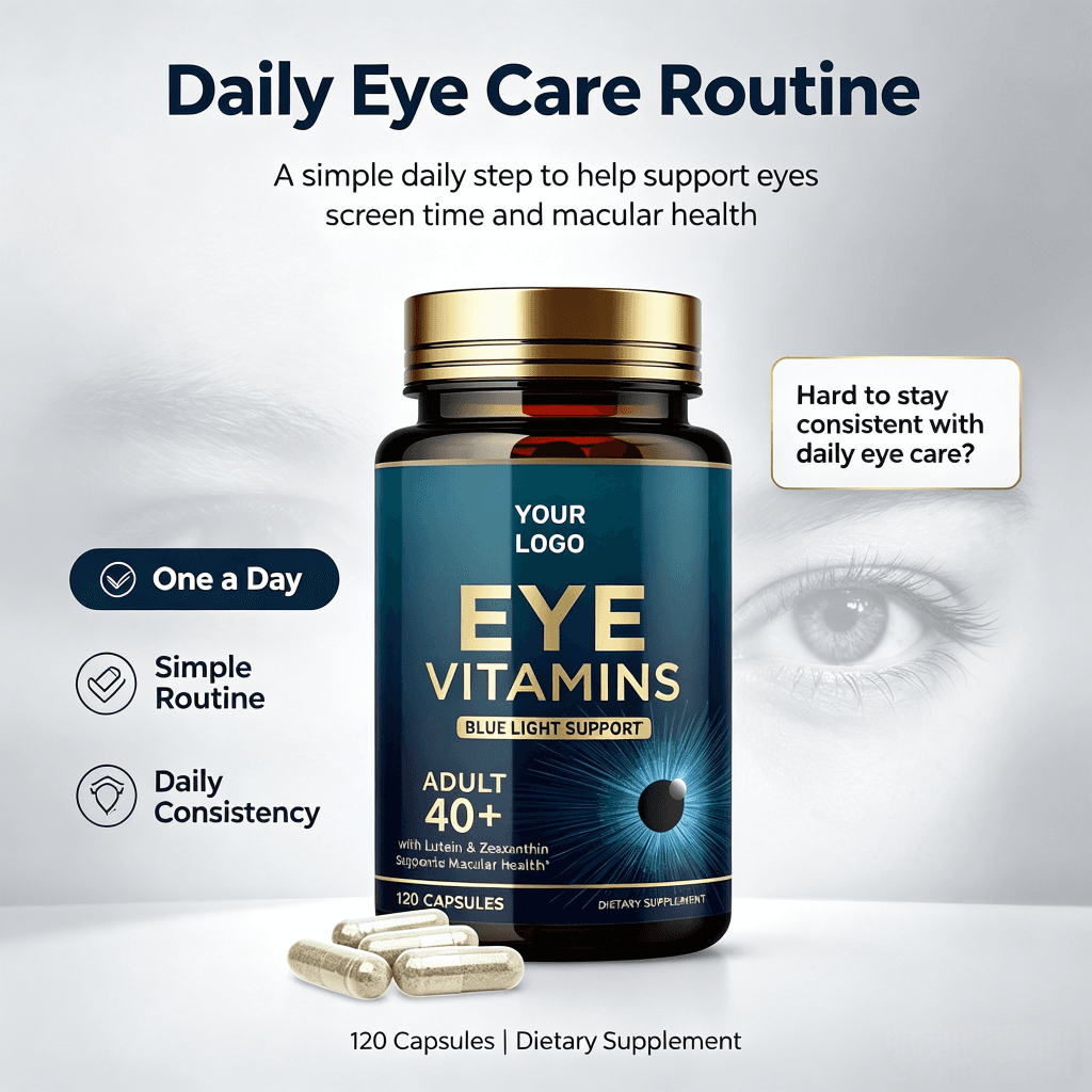 Premium Quality Eye Health Dietary Supplement Capsules with Lutein Zeaxanthin Zinc Vitamin C E for Adults-OEM Service