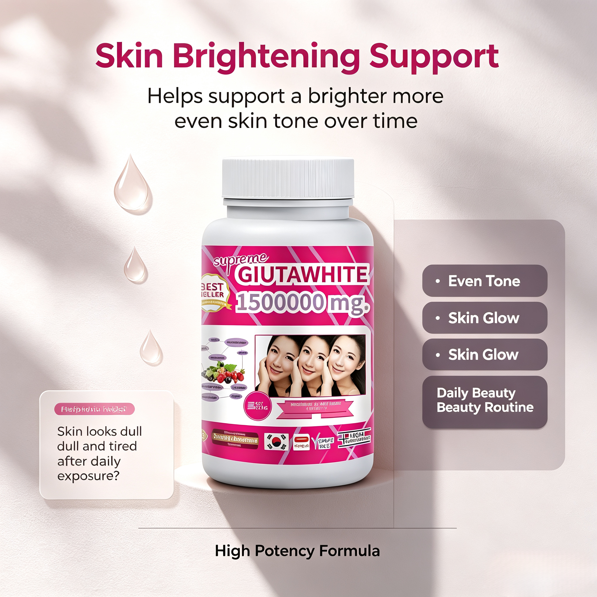 5000mg Skin Care Capsule Vitamin C Collagen Soft Gel Capsules Private Label Skin Whitening Collagen Sofe Gel Capsules
