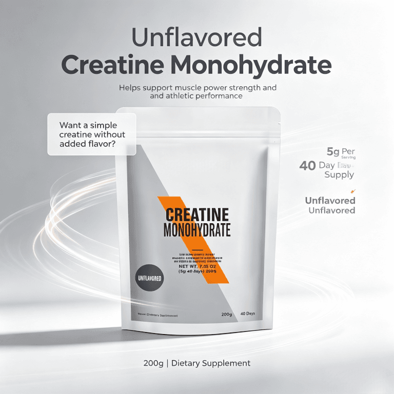 White Label Custom Creatine Monohydrate Powder 200 Grams Pure Unflavored Creatine Powder