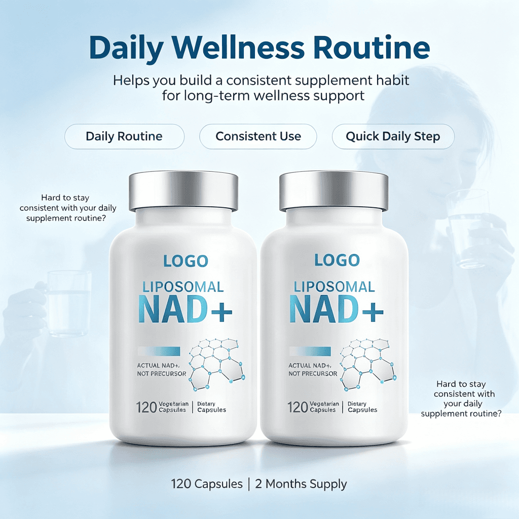 Oem Odm Anti Aging 90 Capsules Vegan Organic All in One Vitamin D3 K2 Resveratol Nad Capsules Supplement