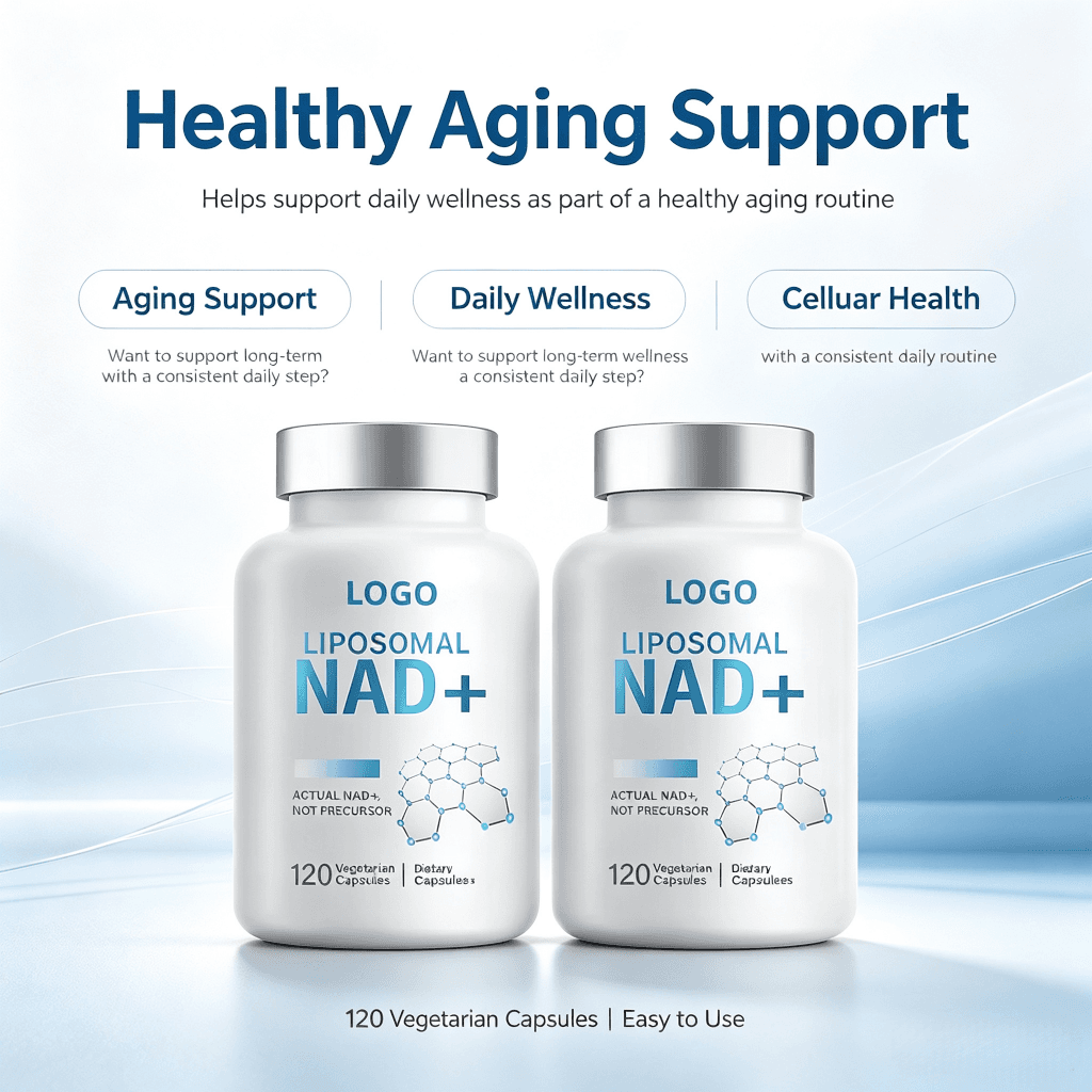 Oem Odm Anti Aging 90 Capsules Vegan Organic All in One Vitamin D3 K2 Resveratol Nad Capsules Supplement