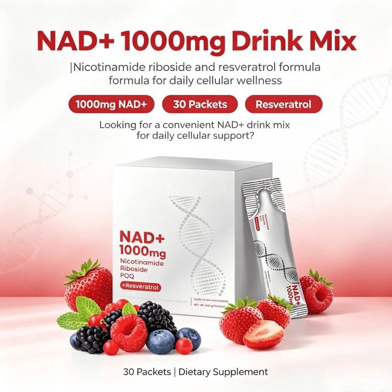 Factory Wholesale 1000mg NAD+ Liquid Berry Flavor Health Drink for for Energy Antioxidant & Immune Support