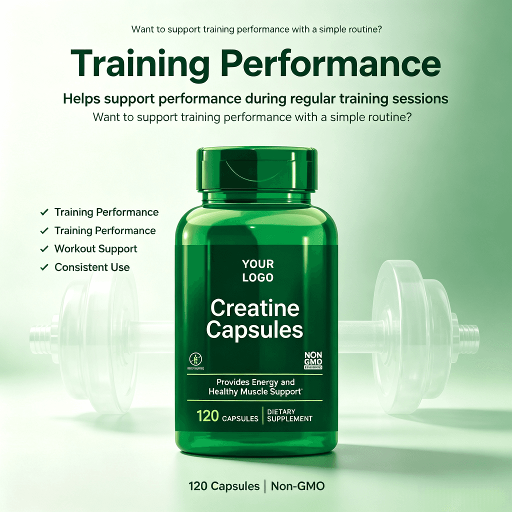 Creatine Monohydrate Capsules Adult Muscle Strength & Performance Improvement Recovery Sports Supplements