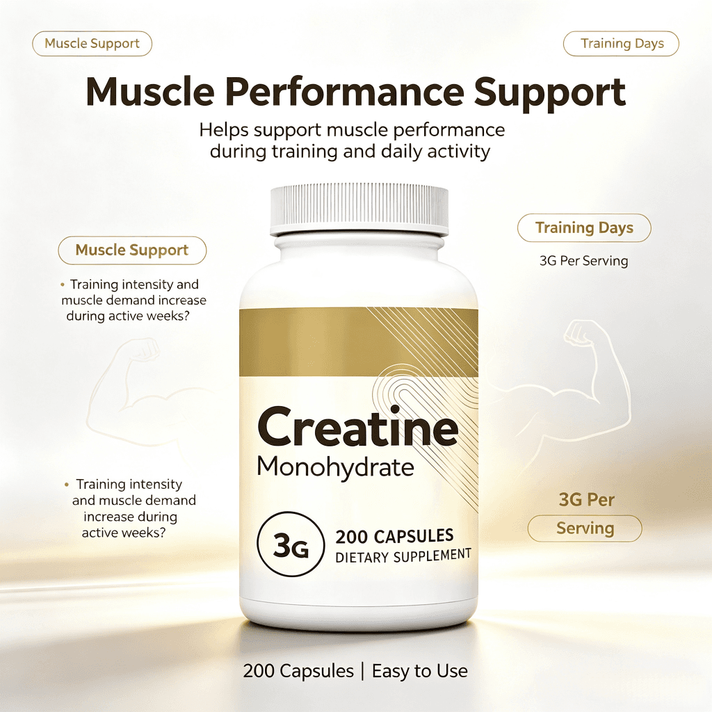 Private Label Adult Creatine Monohydrate 5000mg Energy Capsules-Sports Supplement