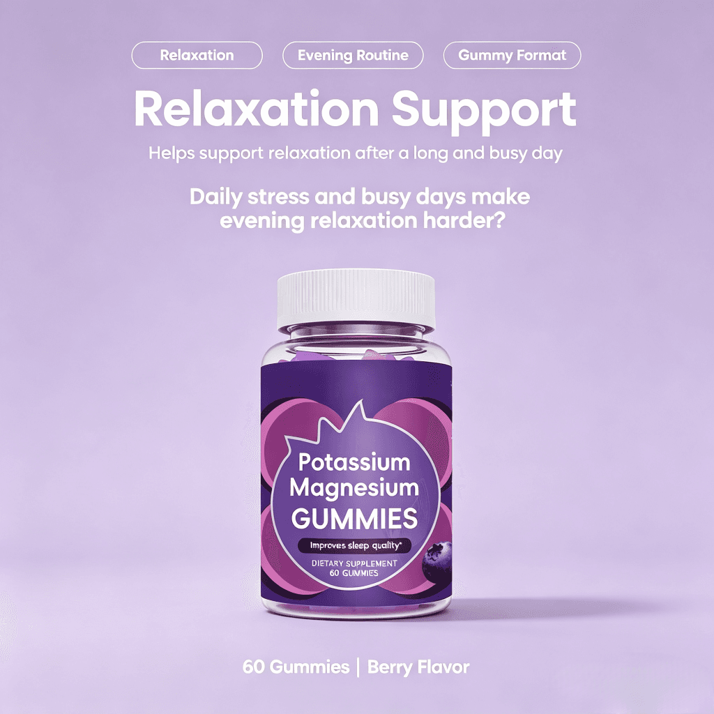 OEM Magnesium Gummies with Magnesium Citrate and Potassium for Keto Diet & Hydration Support Relaxation Gummies