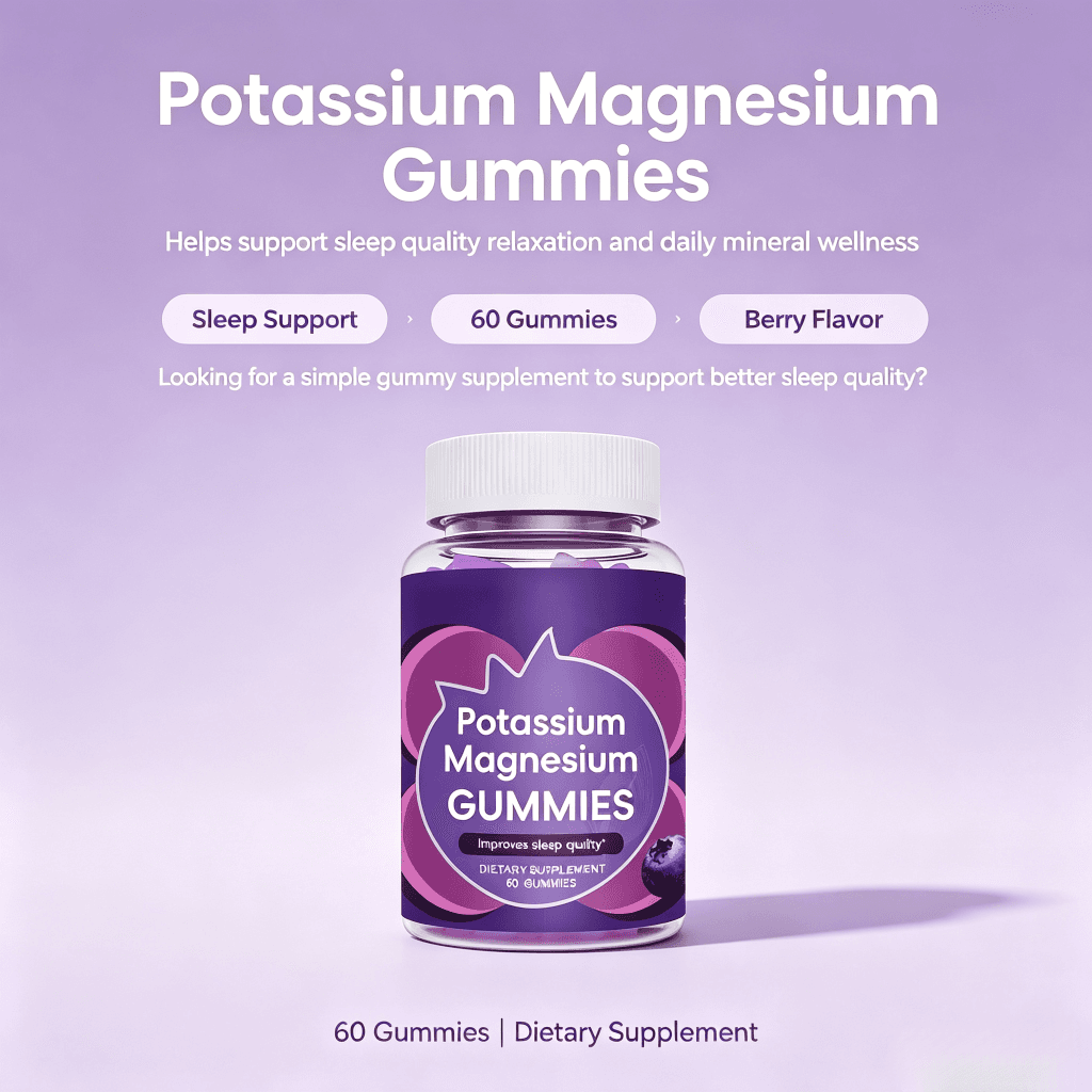 OEM Magnesium Gummies with Magnesium Citrate and Potassium for Keto Diet & Hydration Support Relaxation Gummies