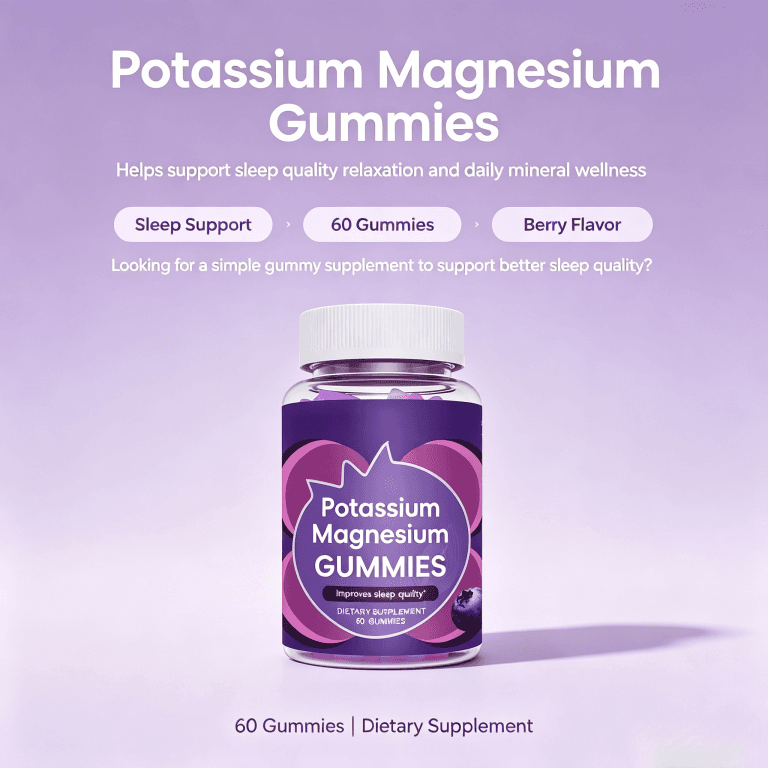 OEM Magnesium Gummies with Magnesium Citrate and Potassium for Keto Diet & Hydration Support Relaxation Gummies