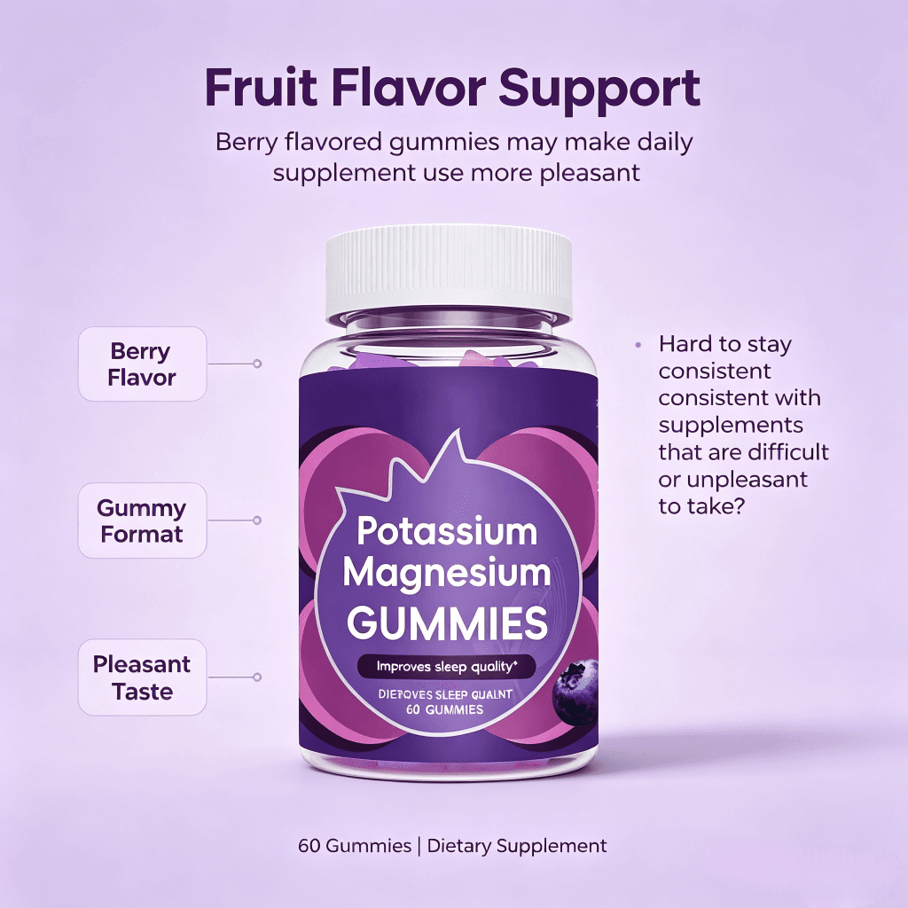 OEM Magnesium Gummies with Magnesium Citrate and Potassium for Keto Diet & Hydration Support Relaxation Gummies