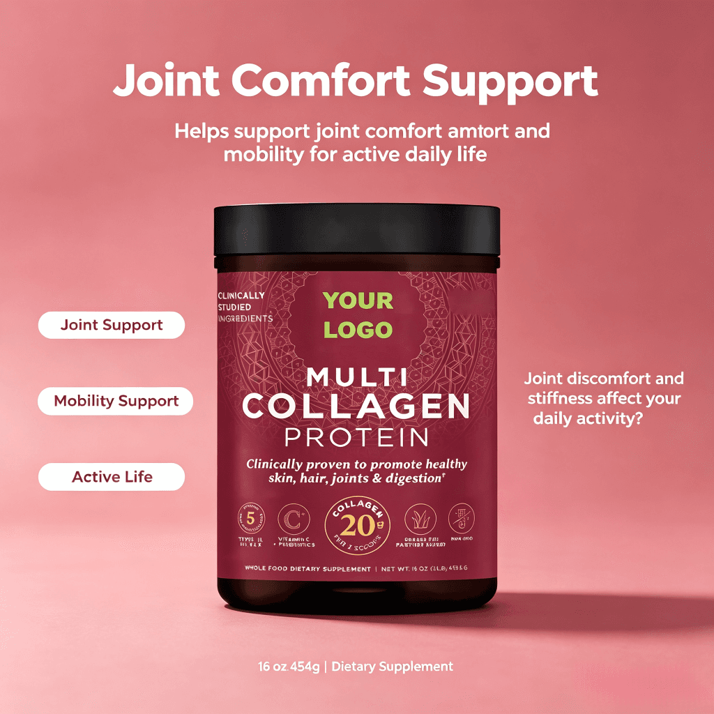Huaguang Customized Collagen Peptides Hyaluronic Acid Vitamin C Hydrolyzed Collagen Protein Powder 5g OEM/ODM Service Skin Care