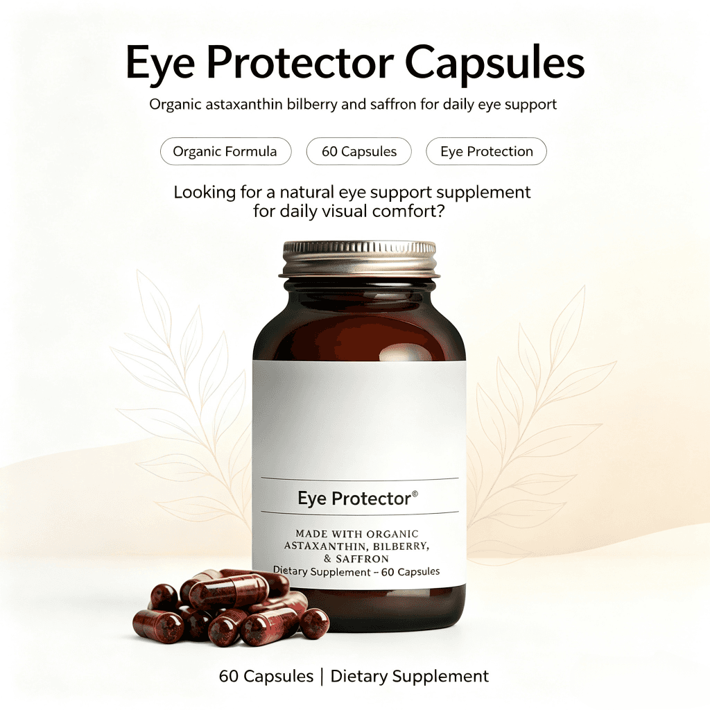 Eye Health Capsules Support Vision Care Dry Eyes Supplements with Lutein and Zeaxanthin Supplement for Adults