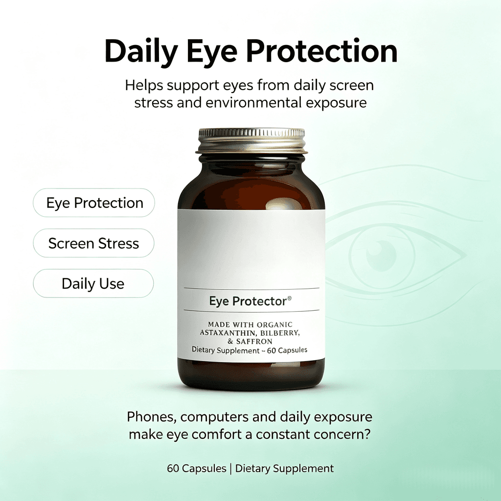 Eye Health Capsules Support Vision Care Dry Eyes Supplements with Lutein and Zeaxanthin Supplement for Adults