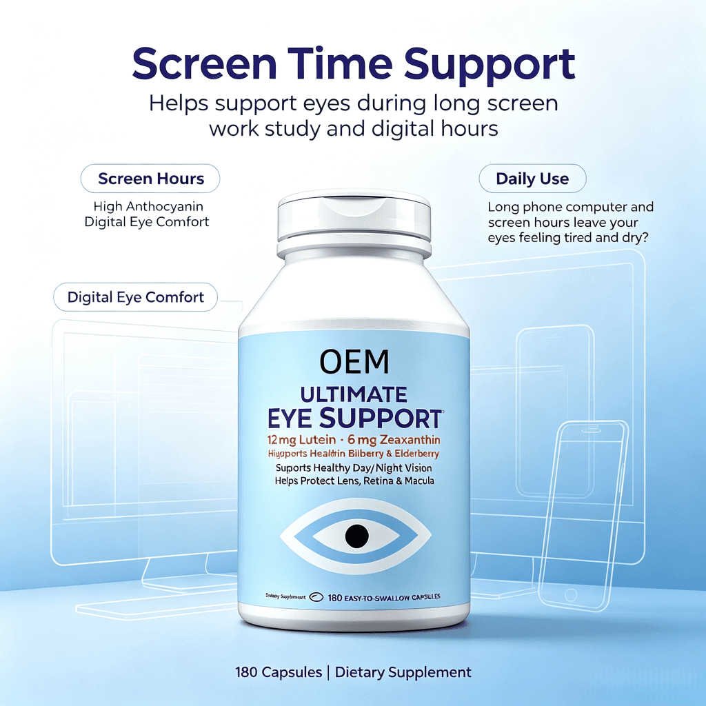 Premium Eye Care Supplement Shield Eyes From Blue Light Eye Supplements Enhance Visual Clarity for Office Workers