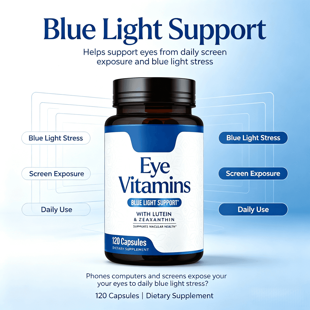Advanced Eye Support Capsules Promote Night Vision Blue Light Protection and Overall Ocular Wellness Daily Eye Care Formula