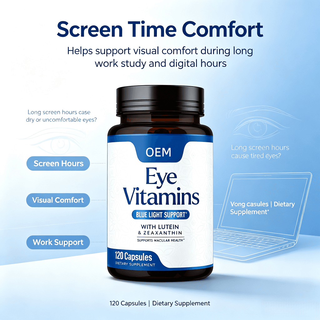 Advanced Eye Support Capsules Promote Night Vision Blue Light Protection and Overall Ocular Wellness Daily Eye Care Formula