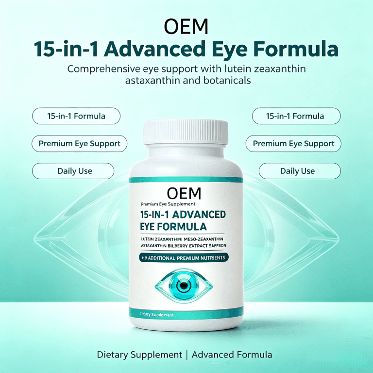 Natural Eye Capsules Vitamins with Lutein Zeaxanthin and Bilberry Extract Eye Strain and Support Long Term Eye Health