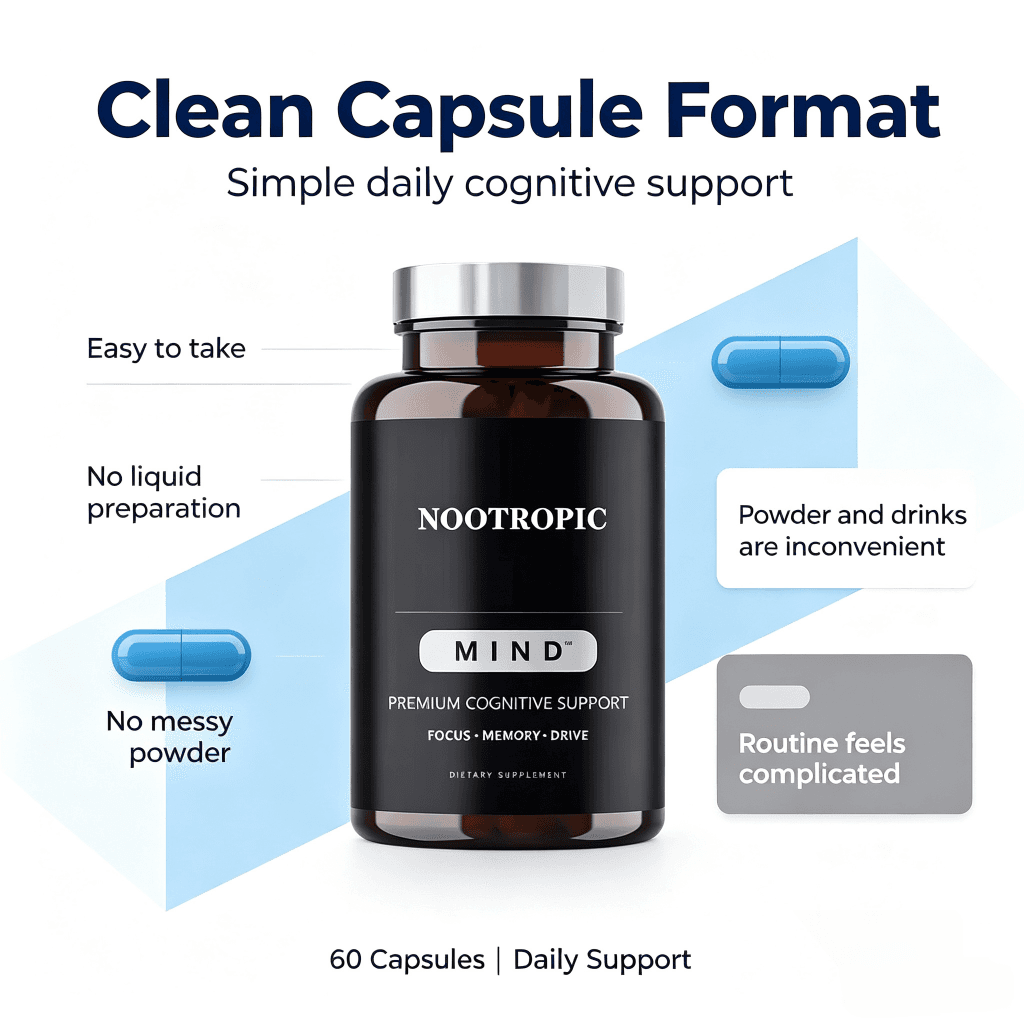 Oem Odm Nootropic Capsules Brain Supplement Alpha Gpc,L Theanine Focus Concentration Improve Memory Nootropics Brain