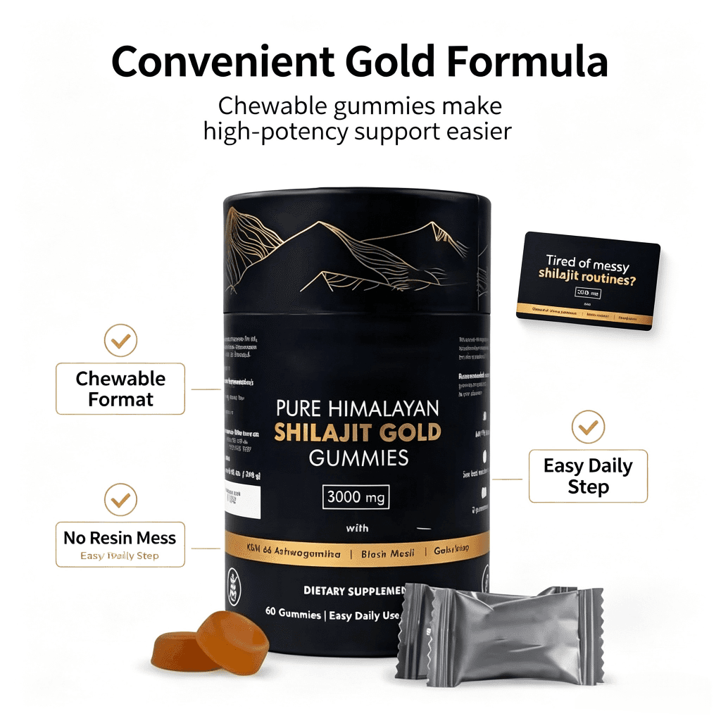 Factory OEM Wholesale Natural Shilajit Supplement Private Label Pure Himalayan Shilajit Gummies