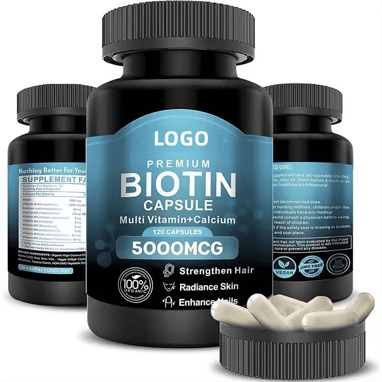 Vegan Biotin Keratin Collagen Capsules Heathcare Supplement Biotin Capsules for Hair Skin & Nails