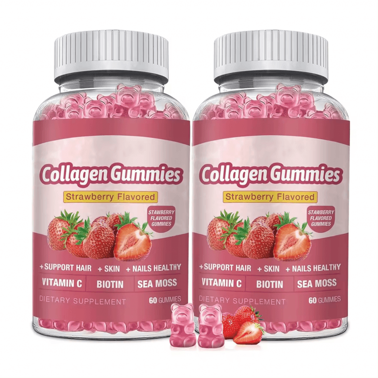 Vitamin C Elderberry Biotin Apple Cider Collagen Turmeric Green Tea Ashwagandha Fruit Sea Moss Sweet Gummy Bear Hair Vitamins