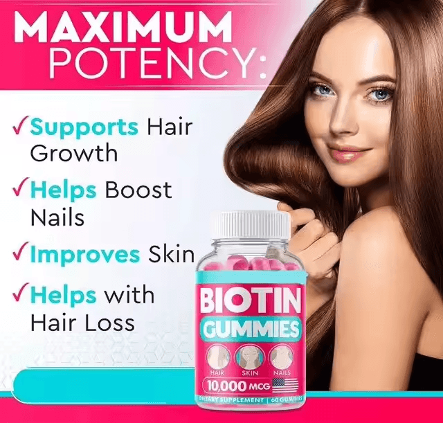 Dropshipping Private Label Vegan Biotin Collagen Gummies Hair Skin Nails Supplement With High Vitamin Content