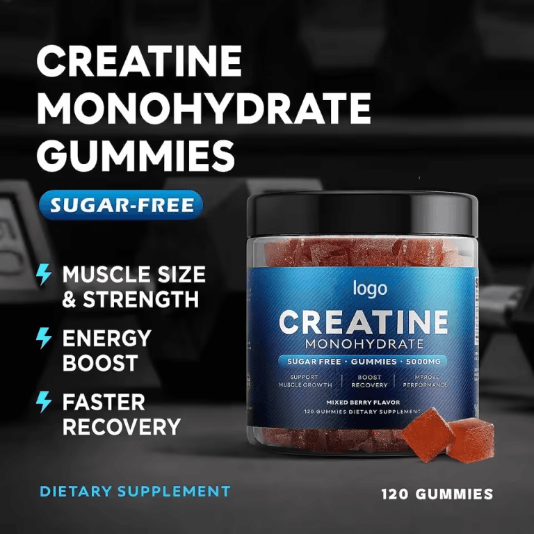 Hot Selling Creatine Gummy Immune Booster Supplement Sports Gym Gummie Creatine Monohydrate Hcl Gummies