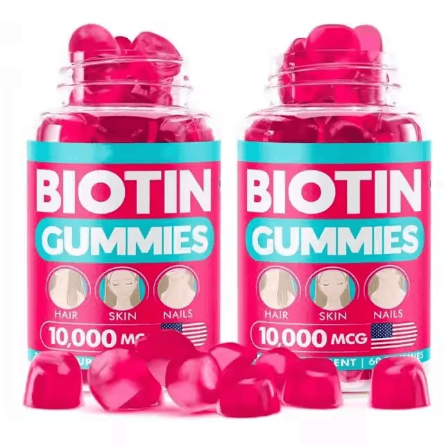 Dropshipping Private Label Vegan Biotin Collagen Gummies Hair Skin Nails Supplement With High Vitamin Content