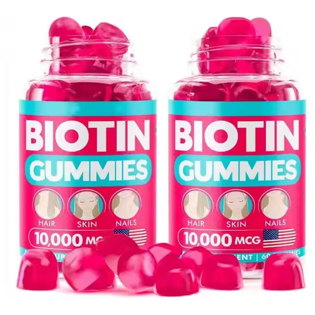 Dropshipping Private Label Vegan Biotin Collagen Gummies Hair Skin Nails Supplement With High Vitamin Content