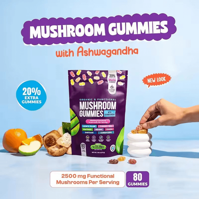 Factory Price Dropshipping Custom Logo Label Supplement Manufacturer Edible Mushroom Gummies